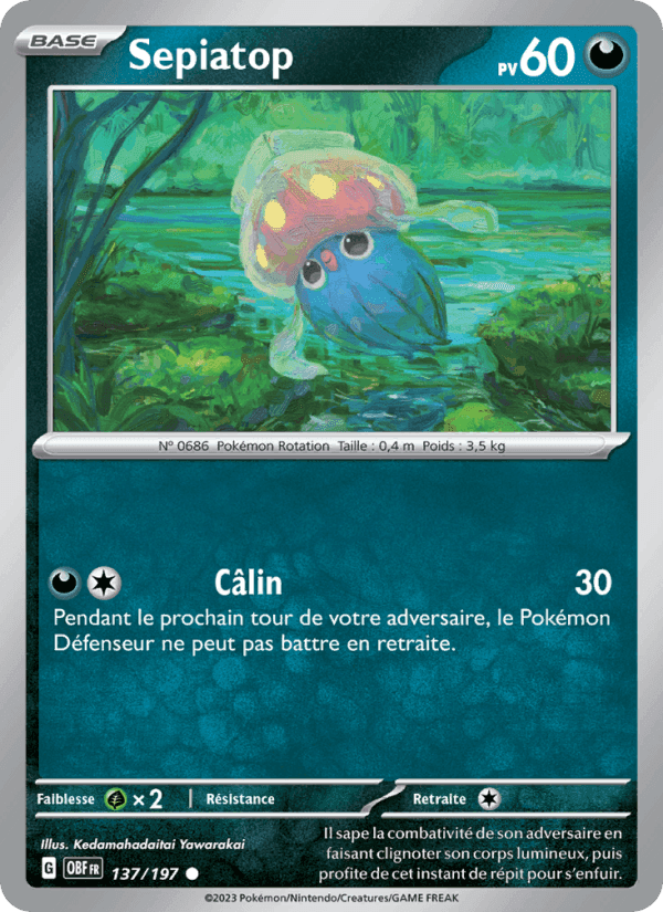 Sepiatop, carte 137 de Flammes Obsidiennes