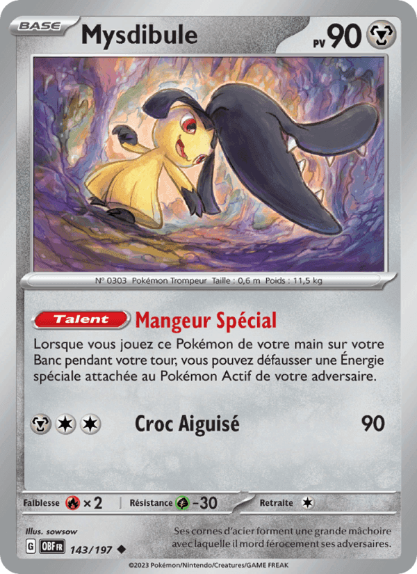 Mysdibule, card 143 from Flammes Obsidiennes