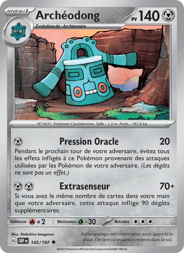Archéodong, carta 145 de Flammes Obsidiennes