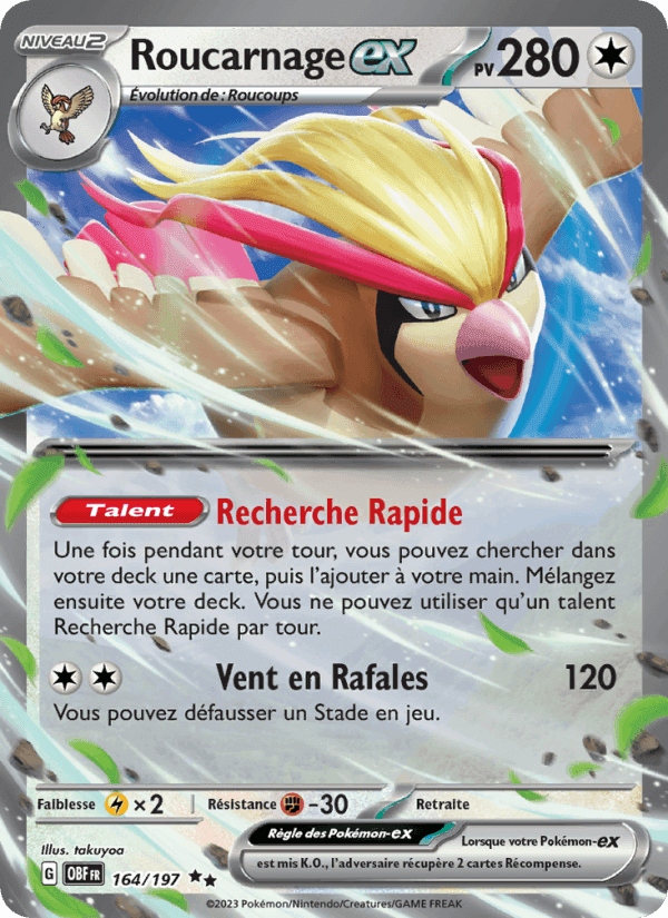 Roucarnage-ex, carta 164 di Flammes Obsidiennes