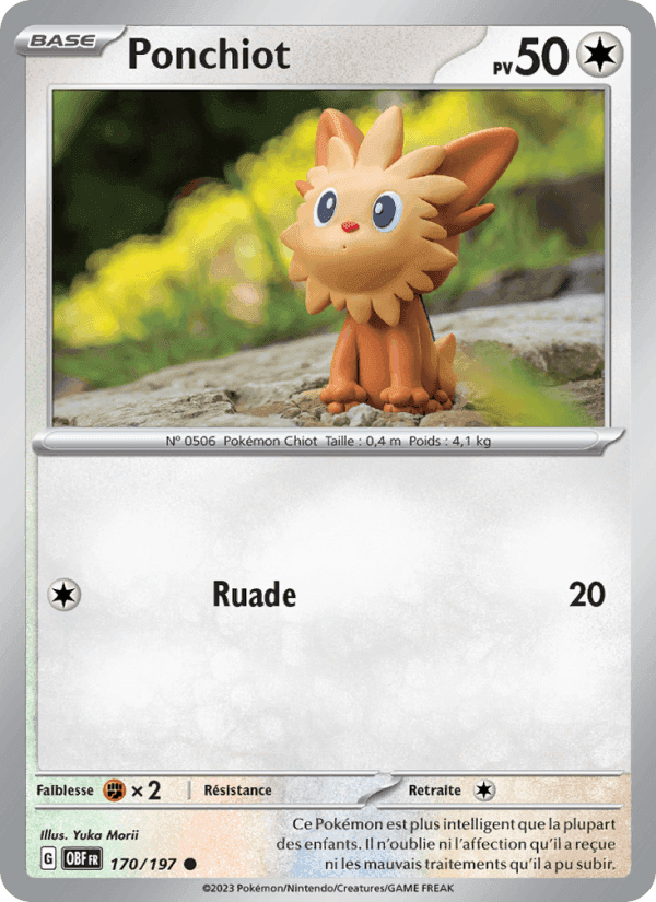 Ponchiot, card 170 from Flammes Obsidiennes