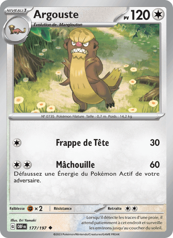Argouste, card 177 from Flammes Obsidiennes
