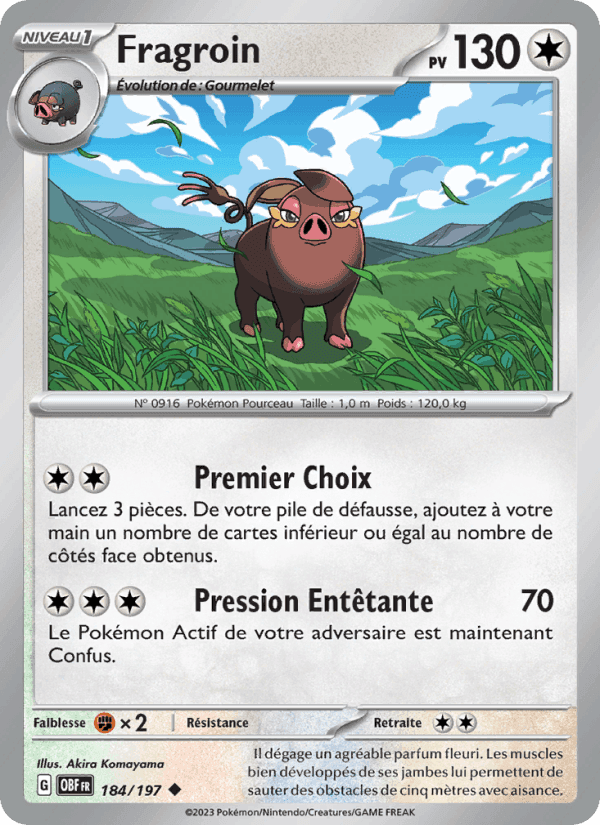 Fragroin, card 184 from Flammes Obsidiennes