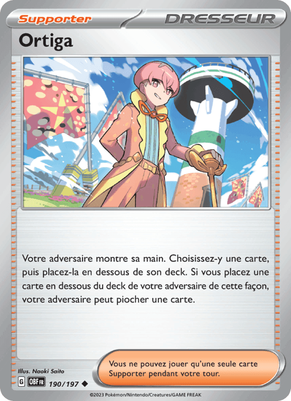 Ortiga, carte 190 de Flammes Obsidiennes