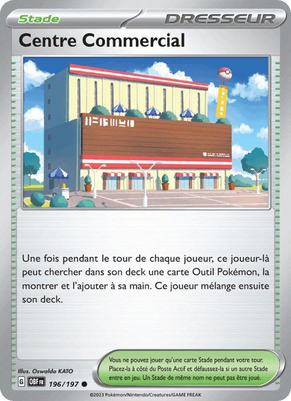 Centre Commercial, carte 196 de Flammes Obsidiennes