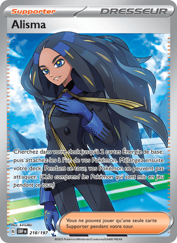 Alisma, carte 218 de Flammes Obsidiennes