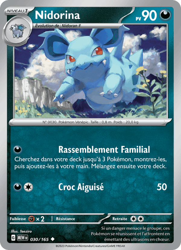 Nidorina, carte 030 de 151