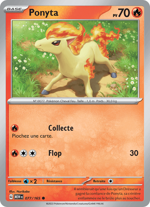 Ponyta, carta 077 di 151