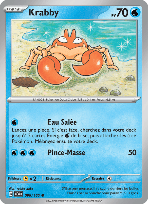 Krabby, carte 098 de 151