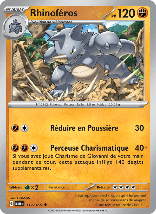 Rhinoféros, carte 112 de 151