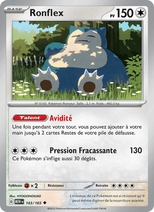 Ronflex, card 143 from 151