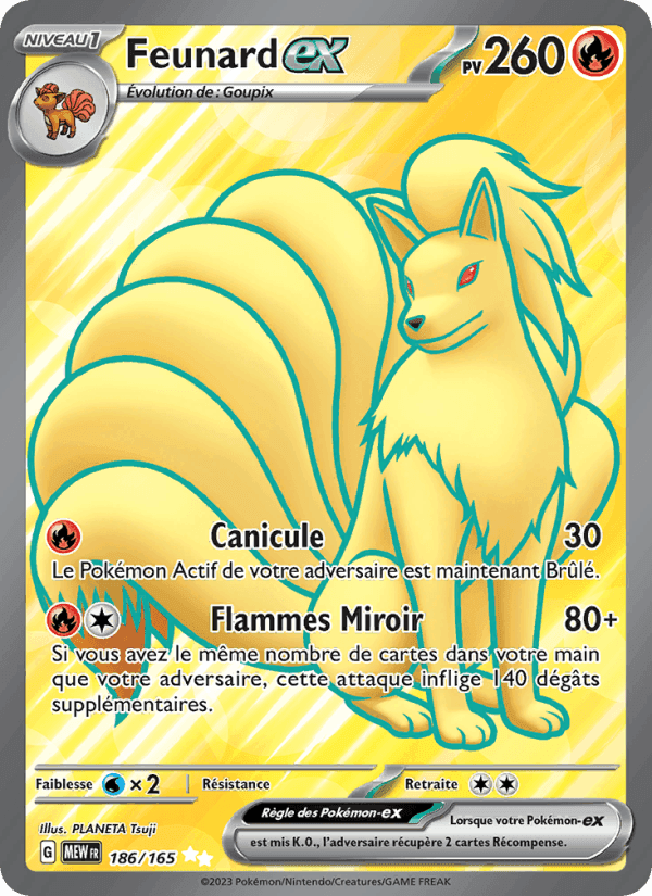 Feunard-ex, carte 186 de 151