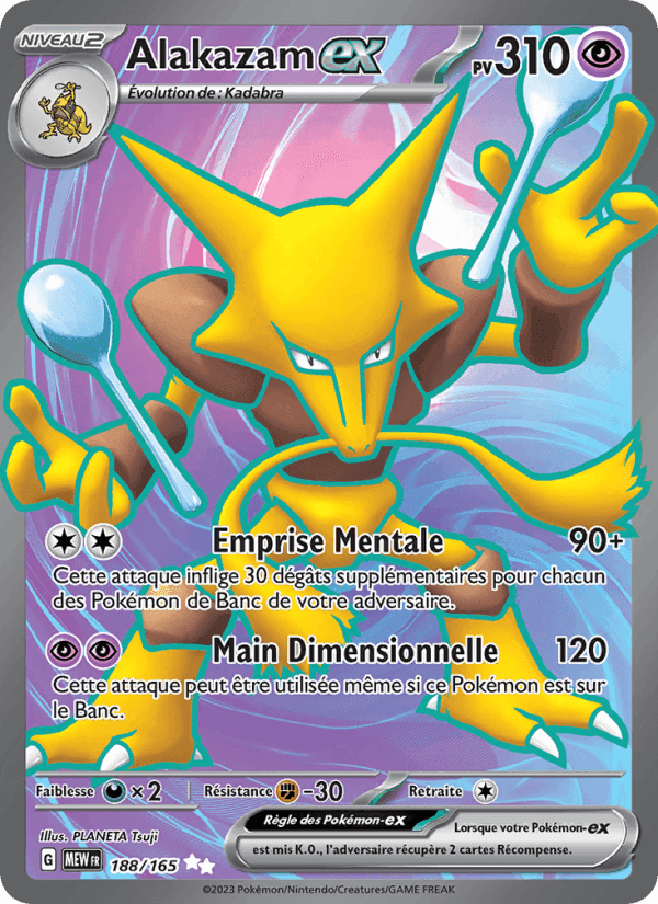 Alakazam-ex, carte 188 de 151