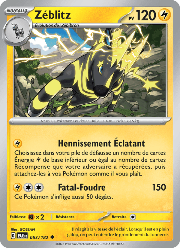 Zéblitz, carte 063 de Faille Paradoxe