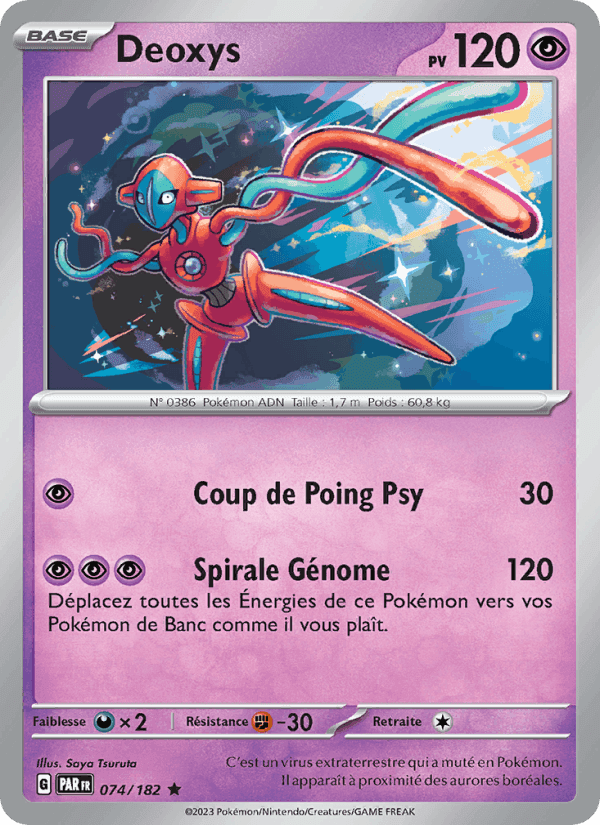 Deoxys, carte 074 de Faille Paradoxe