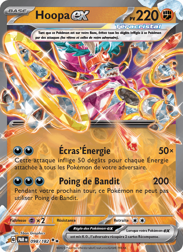 Hoopa-ex, carte 098 de Faille Paradoxe