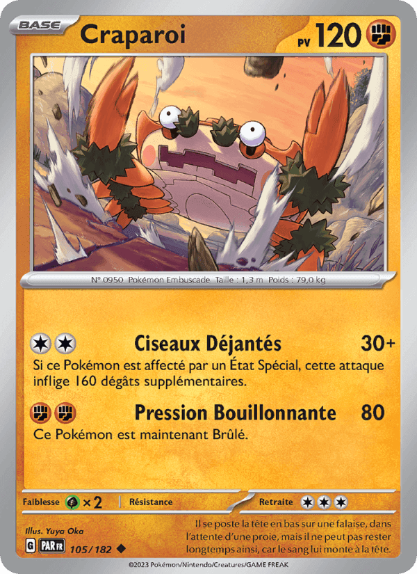 Craparoi, carte 105 de Faille Paradoxe