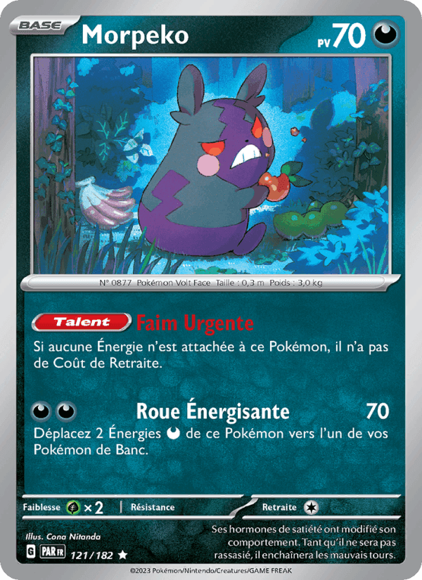 Morpeko, carta 121 de Faille Paradoxe