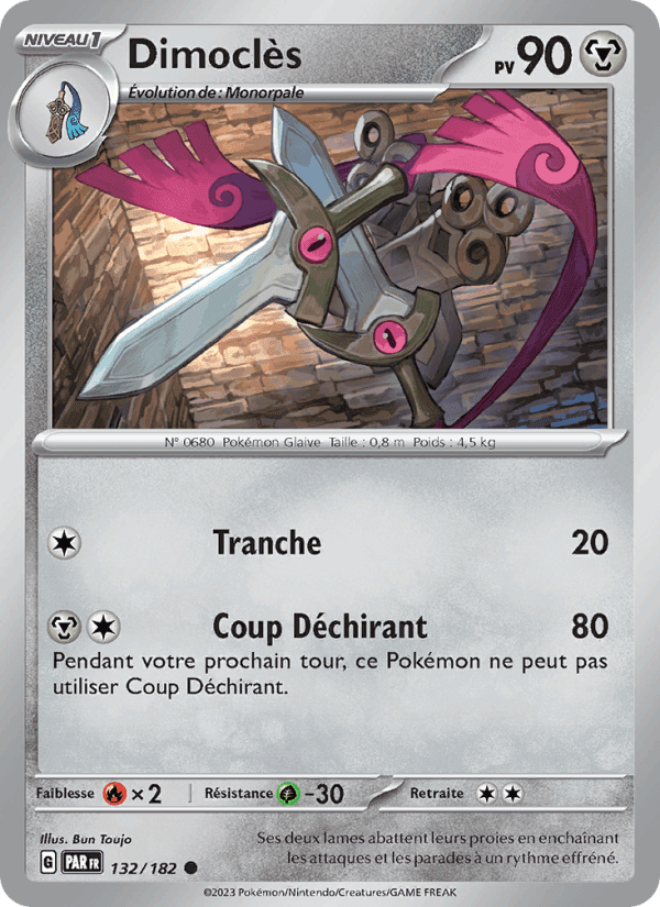 Dimoclès, carte 132 de Faille Paradoxe