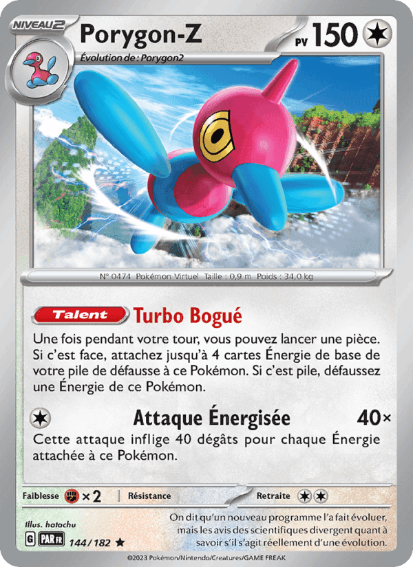 Porygon-Z, carta 144 de Faille Paradoxe