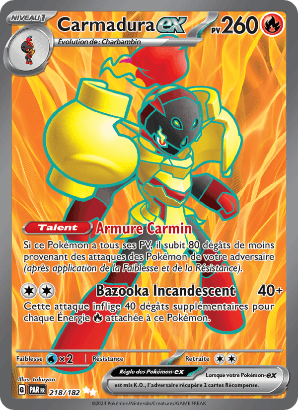 Carmadura-ex, card 218 from Faille Paradoxe
