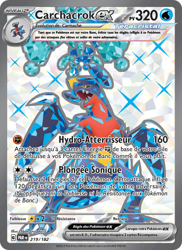 Carchacrok-ex, card 219 from Faille Paradoxe
