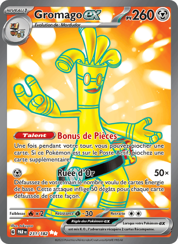 Gromago-ex, card 231 from Faille Paradoxe