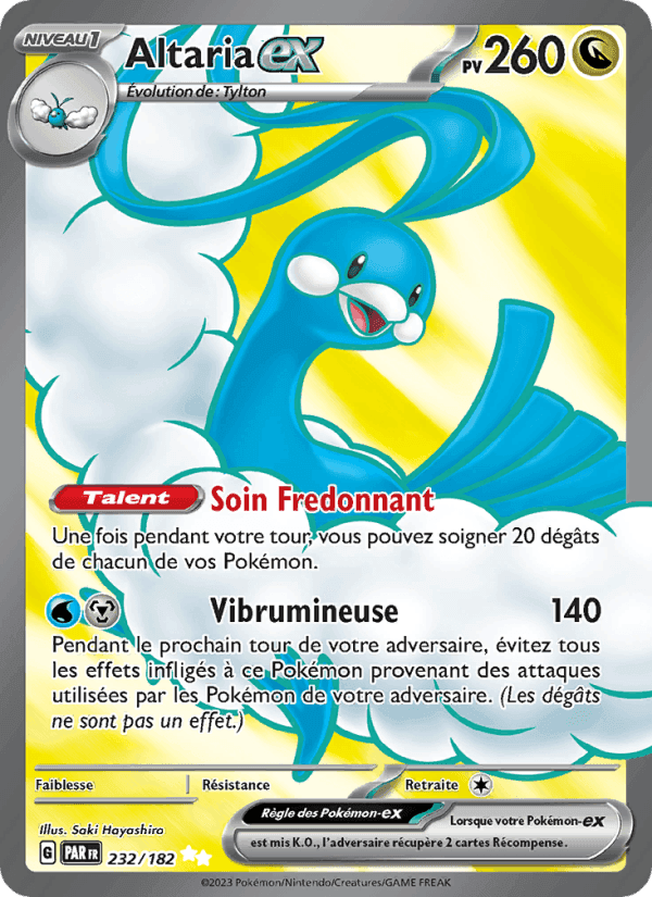 Altaria-ex, carta 232 di Faille Paradoxe