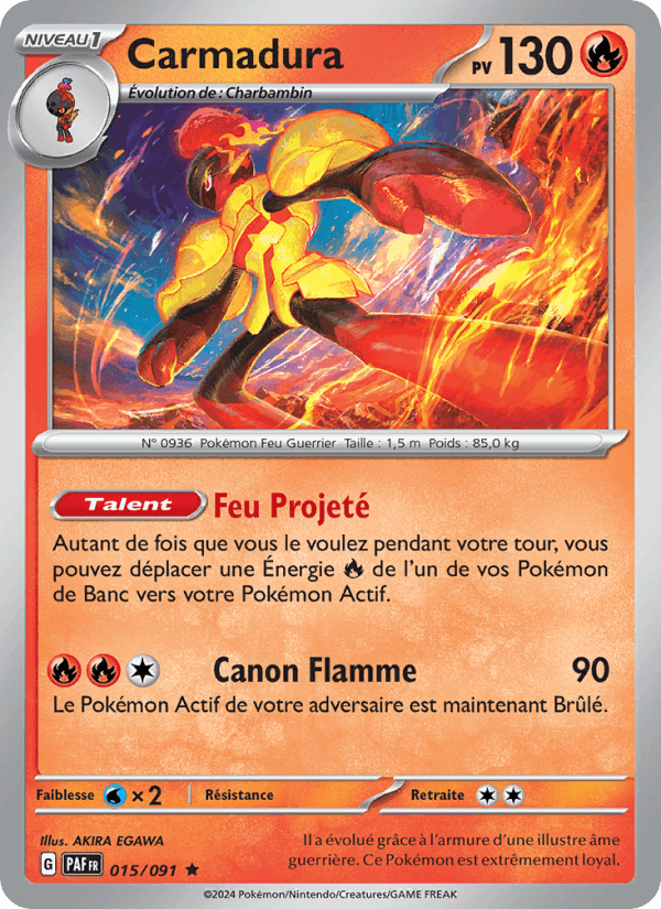 Carmadura, carte 015 de Destinées de Paldea