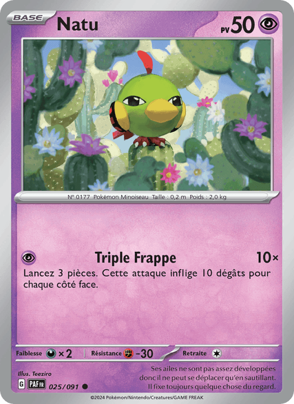Natu, carte 025 de Destinées de Paldea