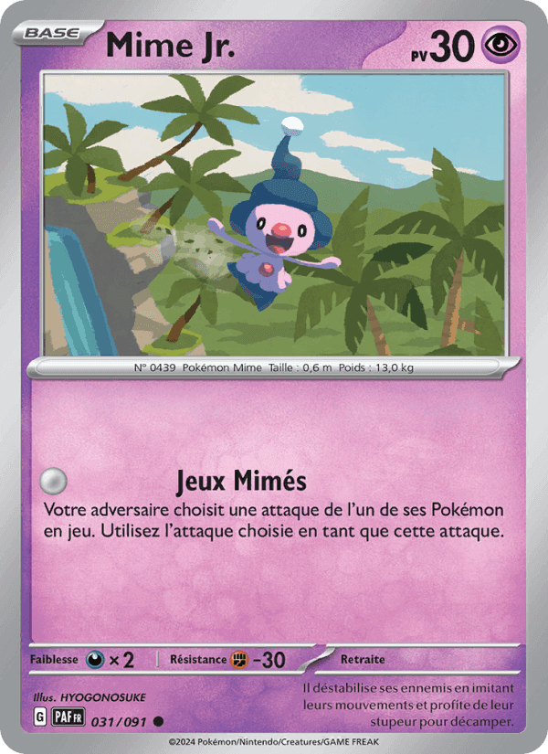 Mime Jr., carte 031 de Destinées de Paldea