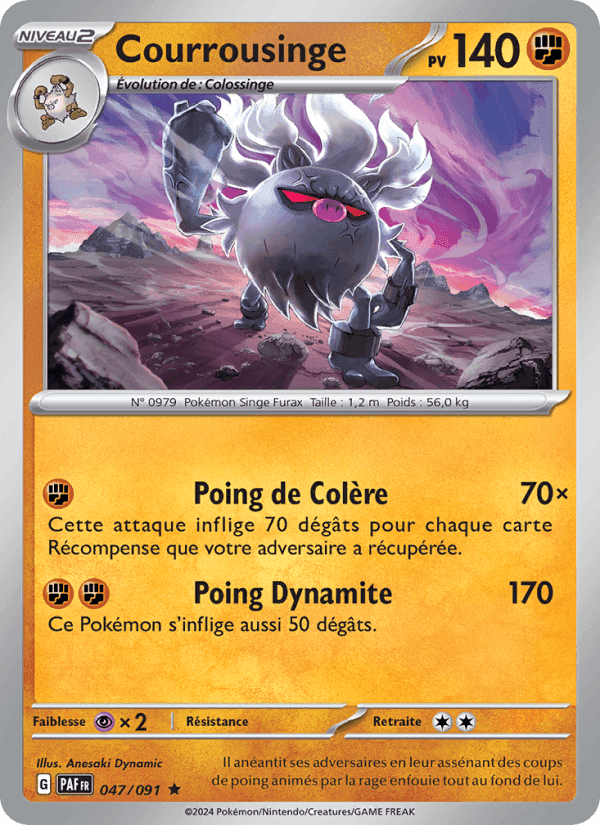 Courrousinge, carta 047 de Destinées de Paldea