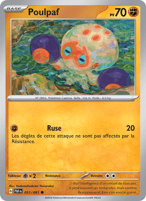 Poulpaf, carta 051 de Destinées de Paldea