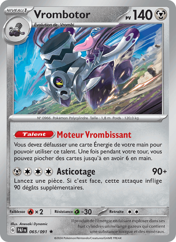 Vrombotor, carte 065 de Destinées de Paldea