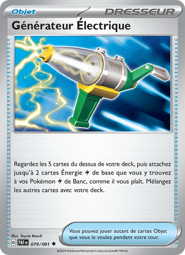 Générateur Électrique, card 079 from Destinées de Paldea
