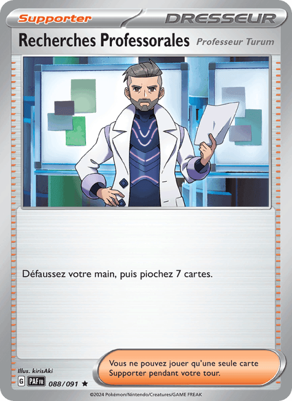 Recherches Professorales, carte 088 de Destinées de Paldea