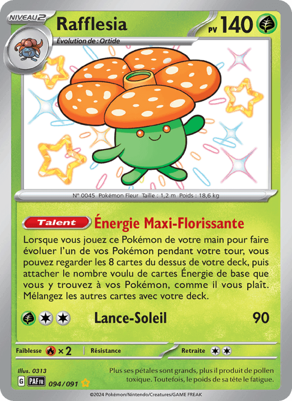 Rafflesia, carte 094 de Destinées de Paldea