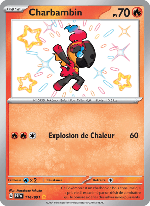 Charbambin, card 114 from Destinées de Paldea
