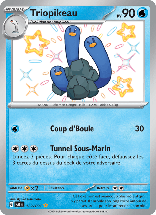 Triopikeau, card 122 from Destinées de Paldea