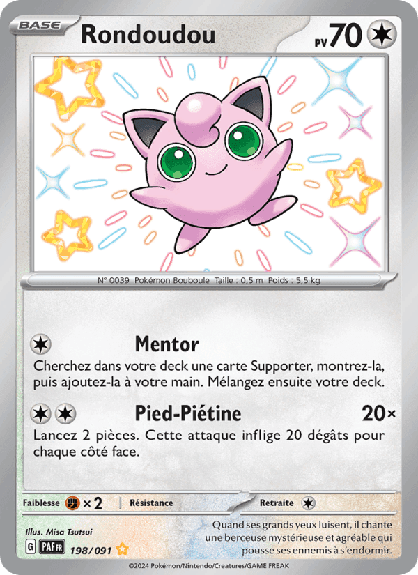 Rondoudou, card 198 from Destinées de Paldea
