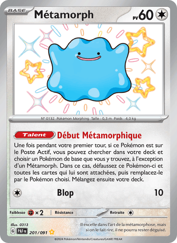 Destinées de Paldea の 201 番、Métamorph