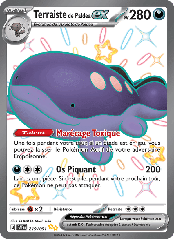 Terraiste de Paldea-ex, card 219 from Destinées de Paldea