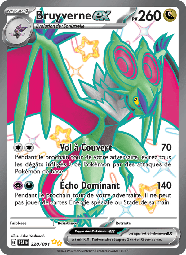 Bruyverne-ex, carte 220 de Destinées de Paldea