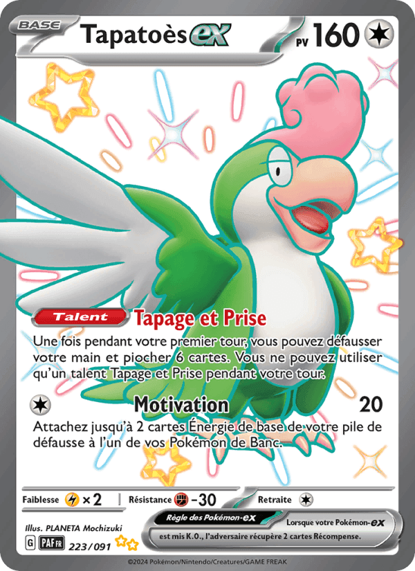 Tapatoès-ex, card 223 from Destinées de Paldea