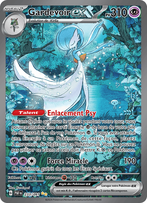 Gardevoir-ex, carta 233 de Destinées de Paldea