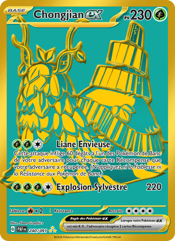 Chongjian-ex, carte 240 de Destinées de Paldea