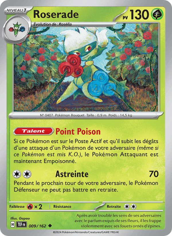 Roserade, carta 009 di Forces Temporelles