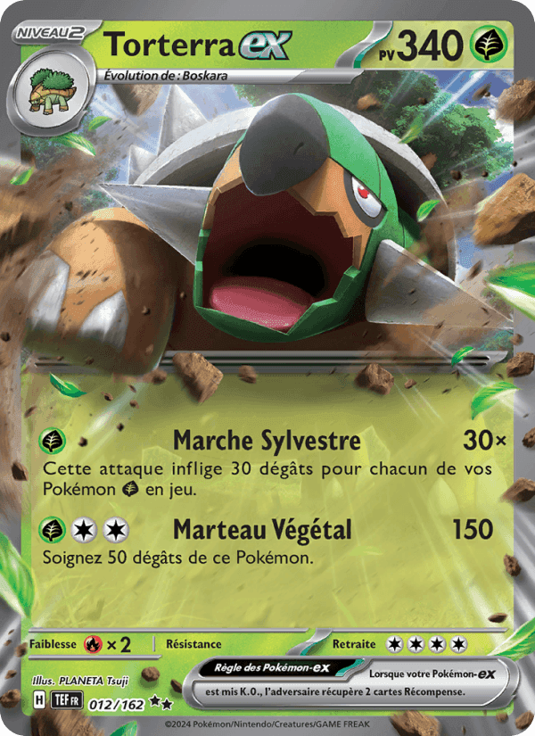 Torterra-ex, carte 012 de Forces Temporelles