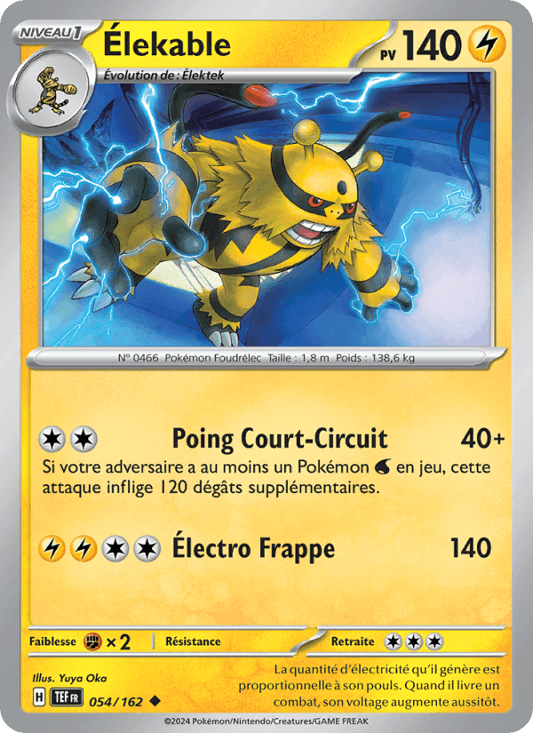 Élekable, carte 054 de Forces Temporelles