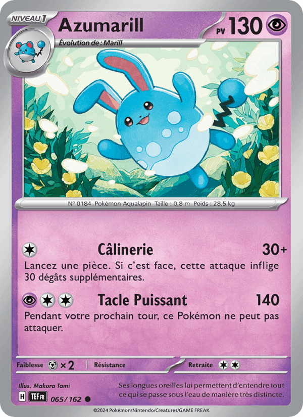 Azumarill, carta 065 di Forces Temporelles